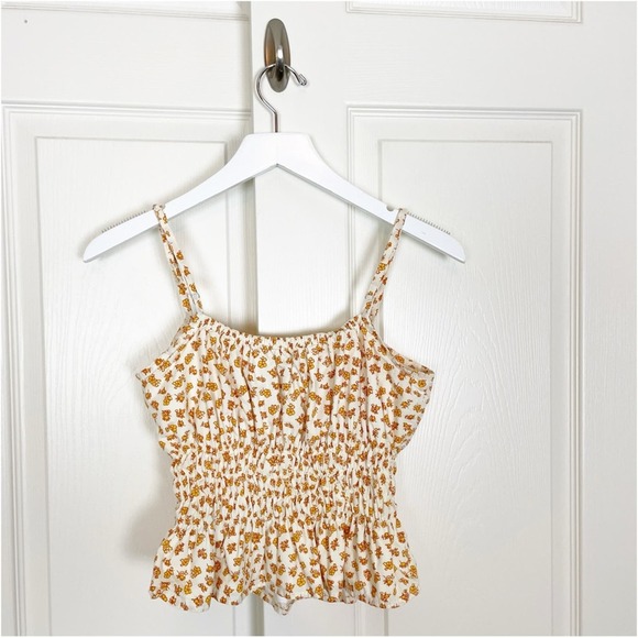 Faithfull the Brand Floral Tank Top in White and Yellow - Picture 5 of 9